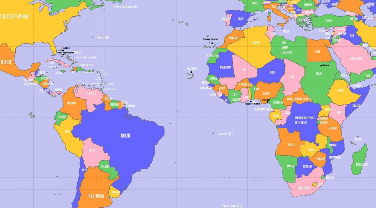 Cape Verde lokasi pada peta dunia
