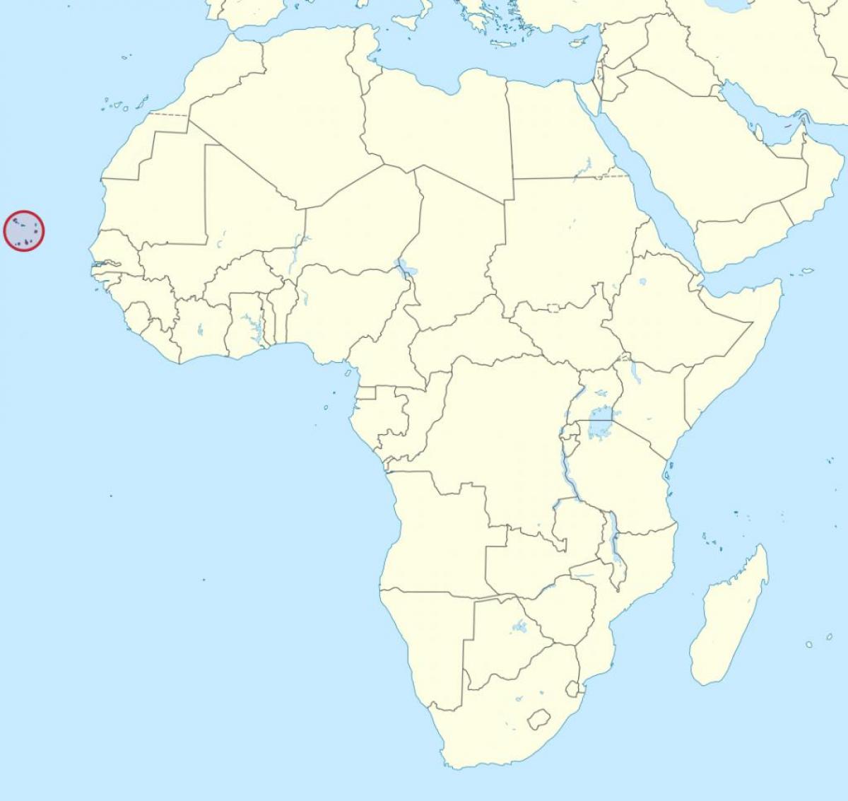 Cabo Verde afrika peta