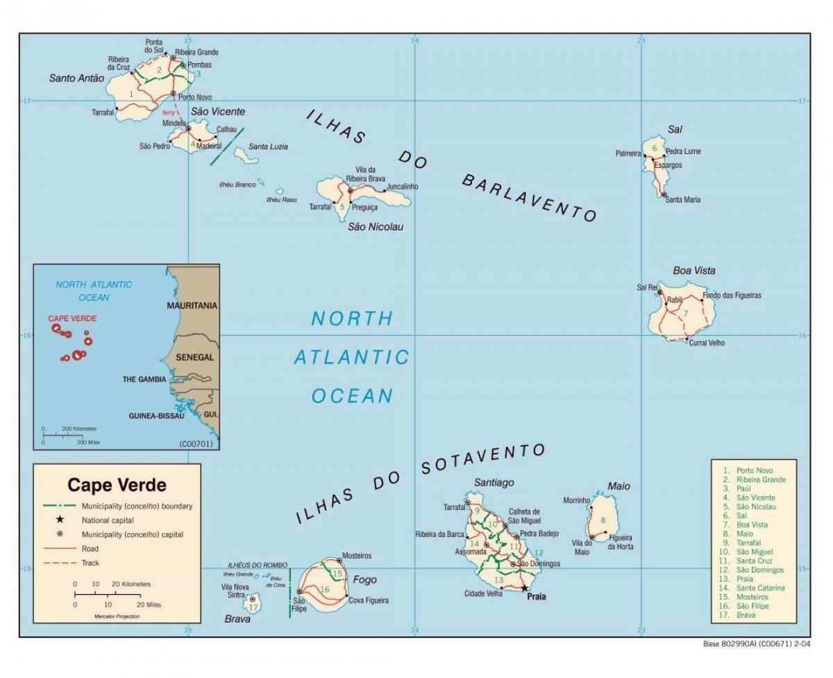 peta dari Cabo Verde