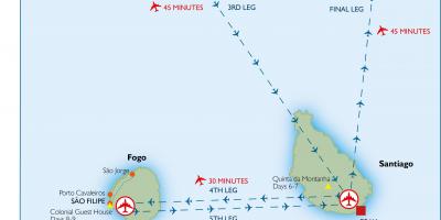 Peta dari Cape Verde bandara